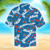 Piano Vinyl Blue Hawaiian Shirt