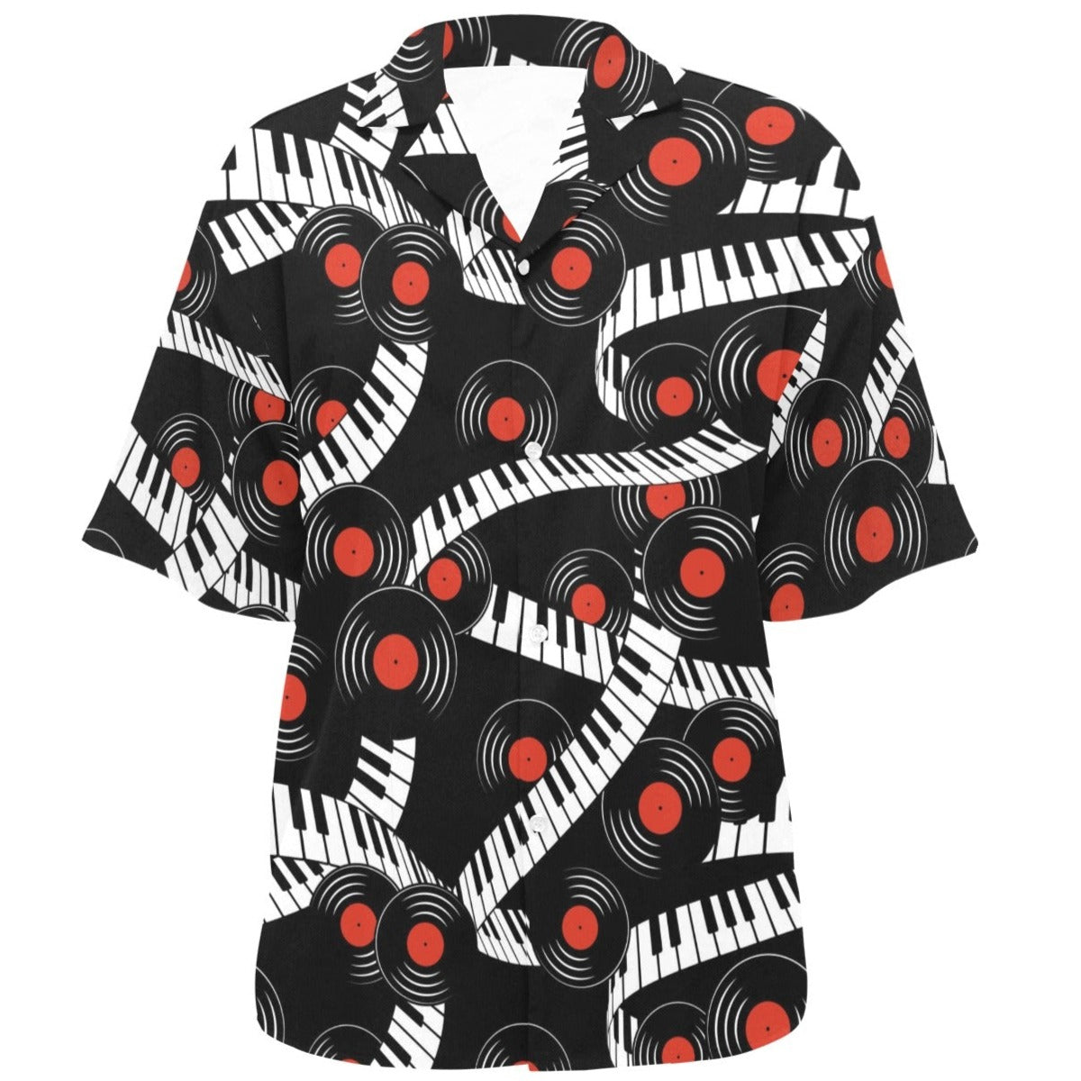 Piano Vinyl Hawaiian Shirt