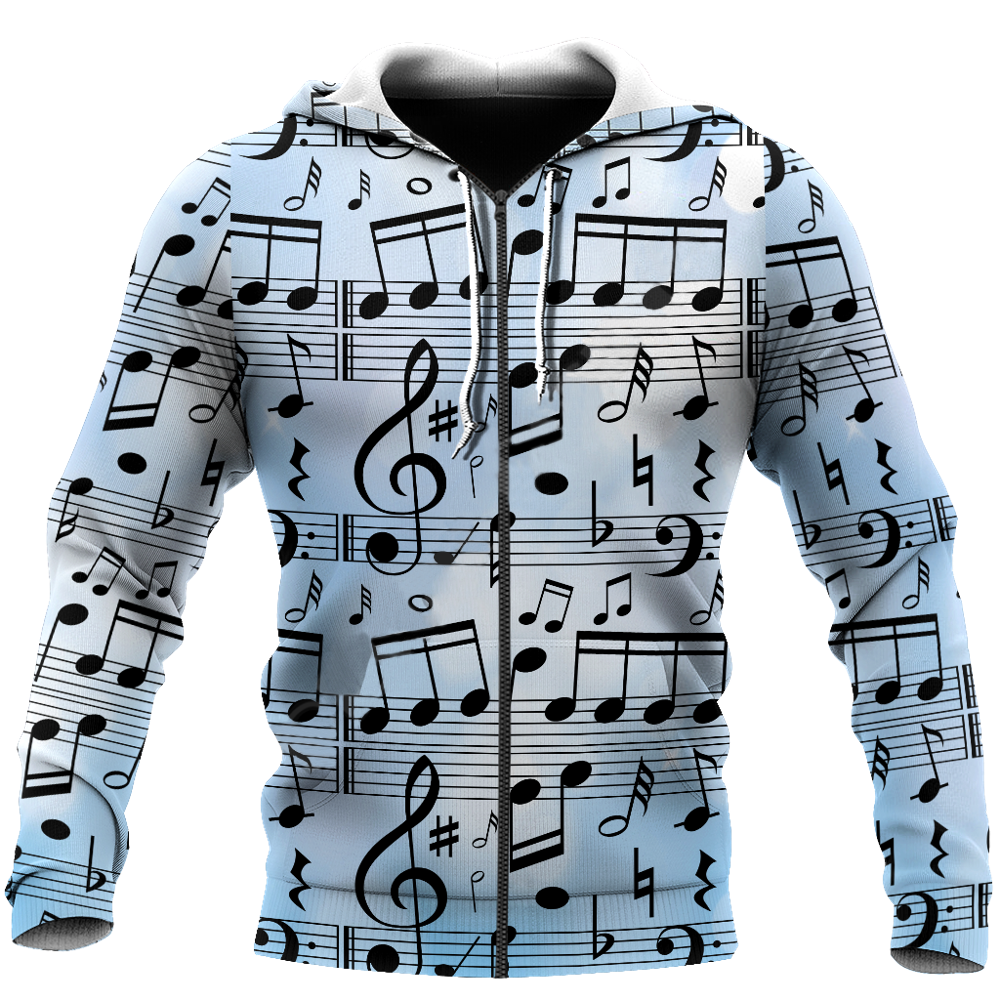 Music Notes Blue Sweatshirt/Hoodie