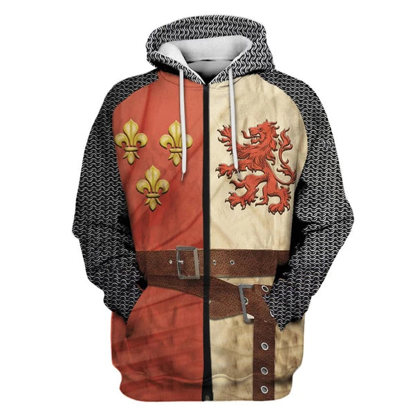 Knights Templar 3D Hoodie
