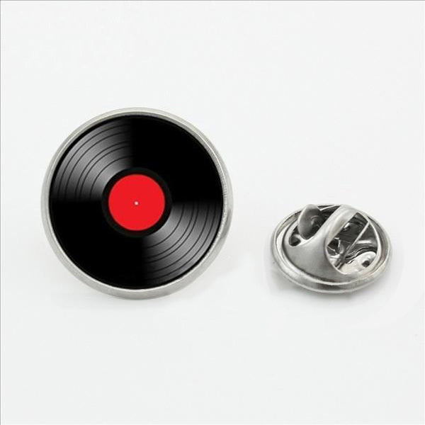 Vinyl Record Brooch Pins