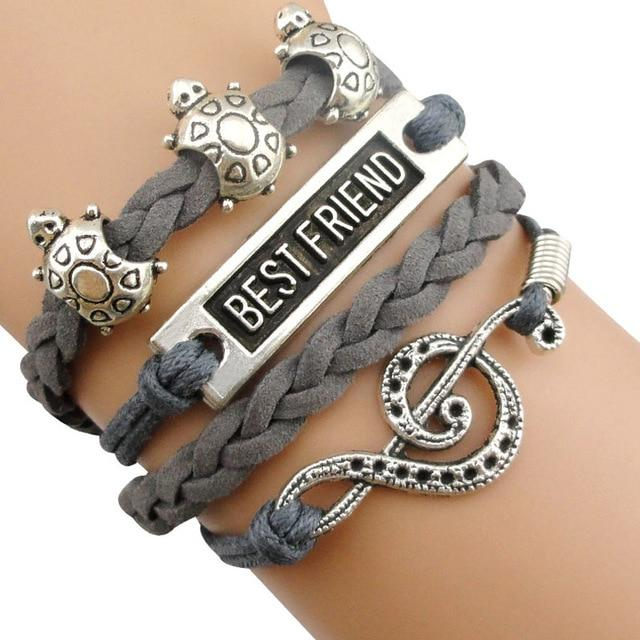 Music Leather Wrap Bracelet