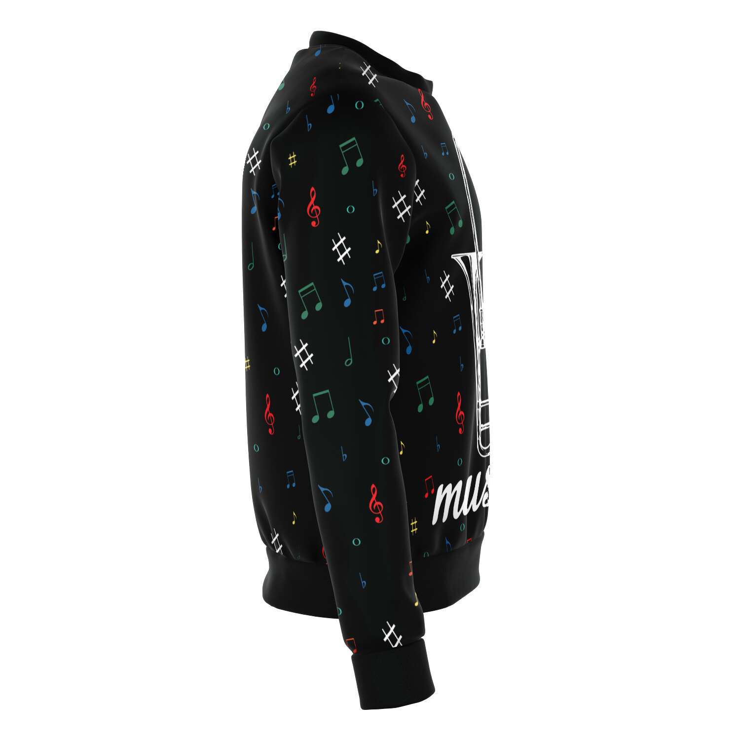 Trombone Black Sweatshirt