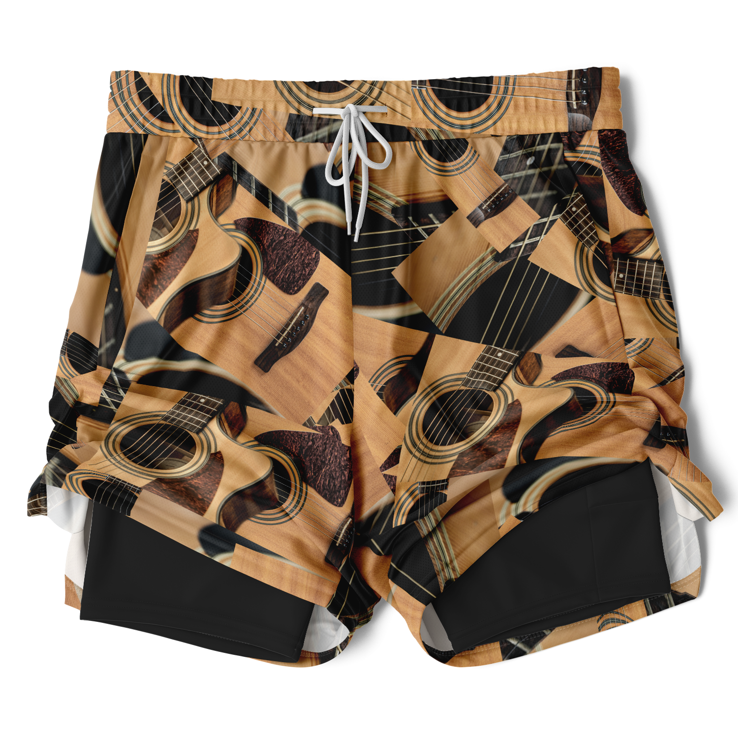 Wooden Guitar 2-In-1 Shorts