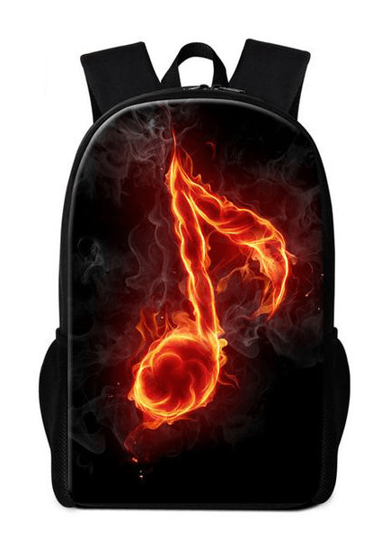 Musical Notes Art Back Pack