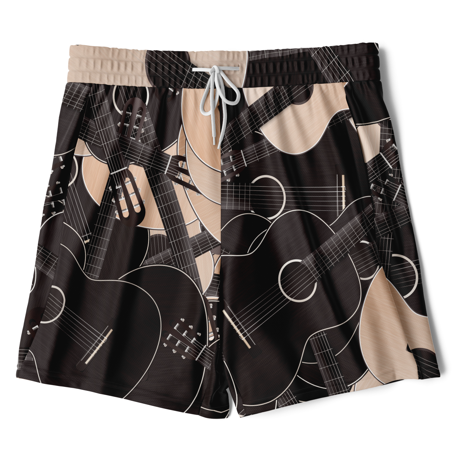 Guitar Pattern 2-In-1 Shorts