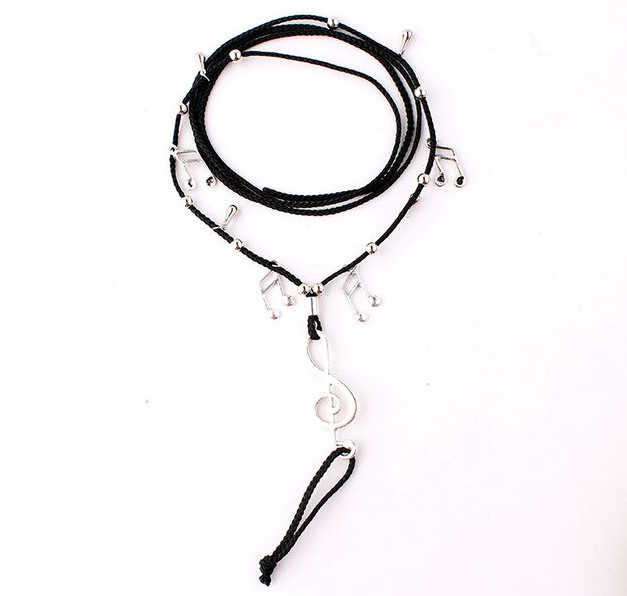 Musical Symbol Silver Anklet