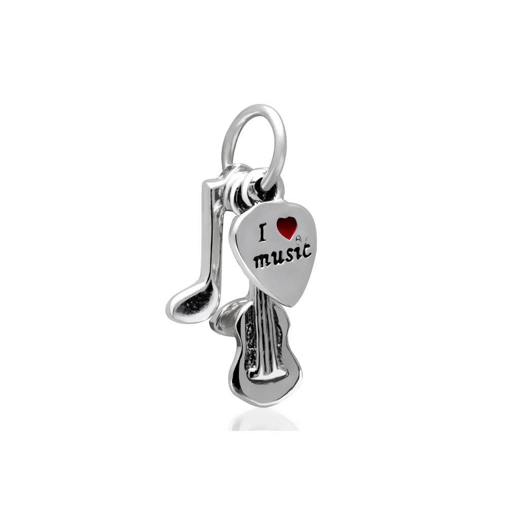 Love Music Guitar Charms
