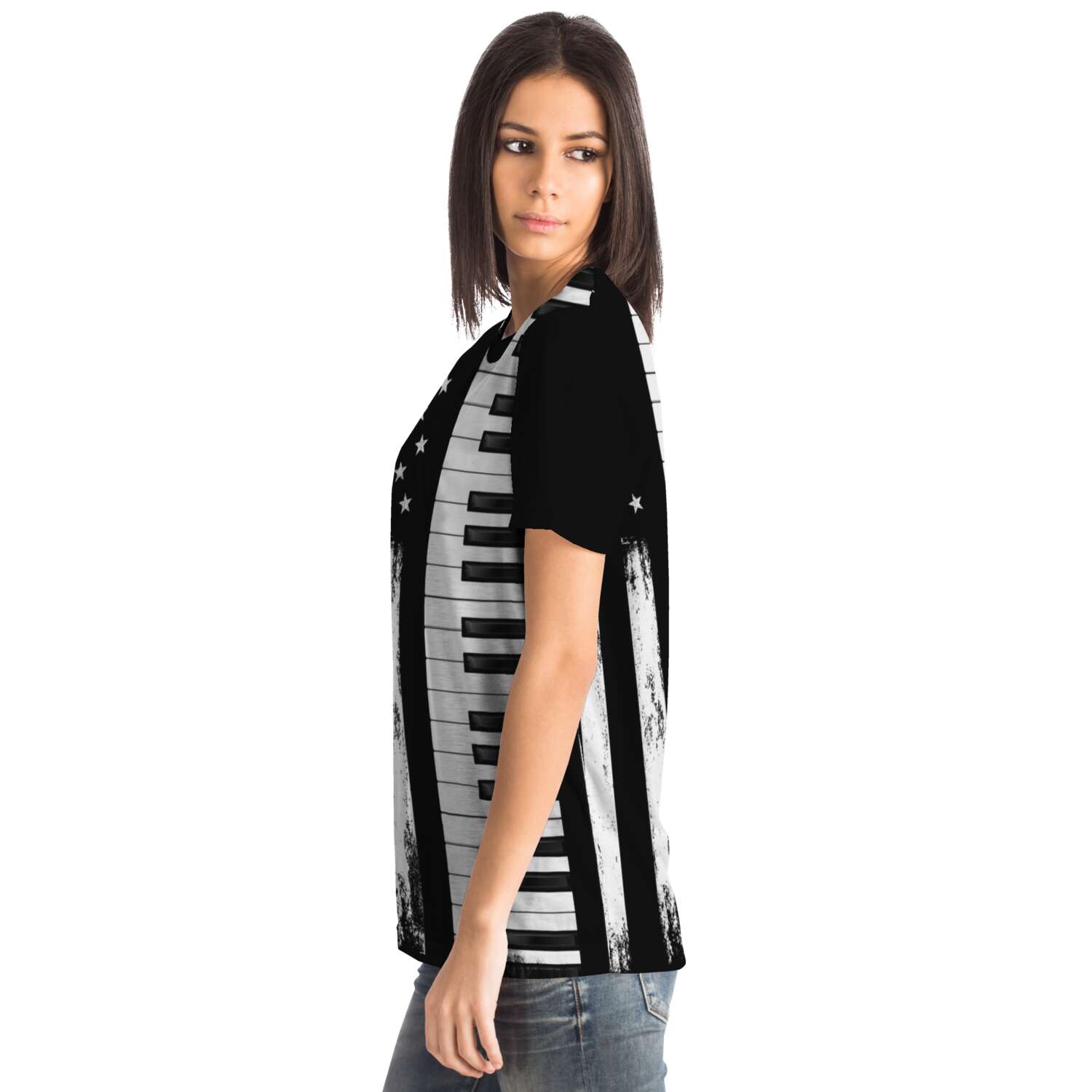 Piano American Flag T-Shirt