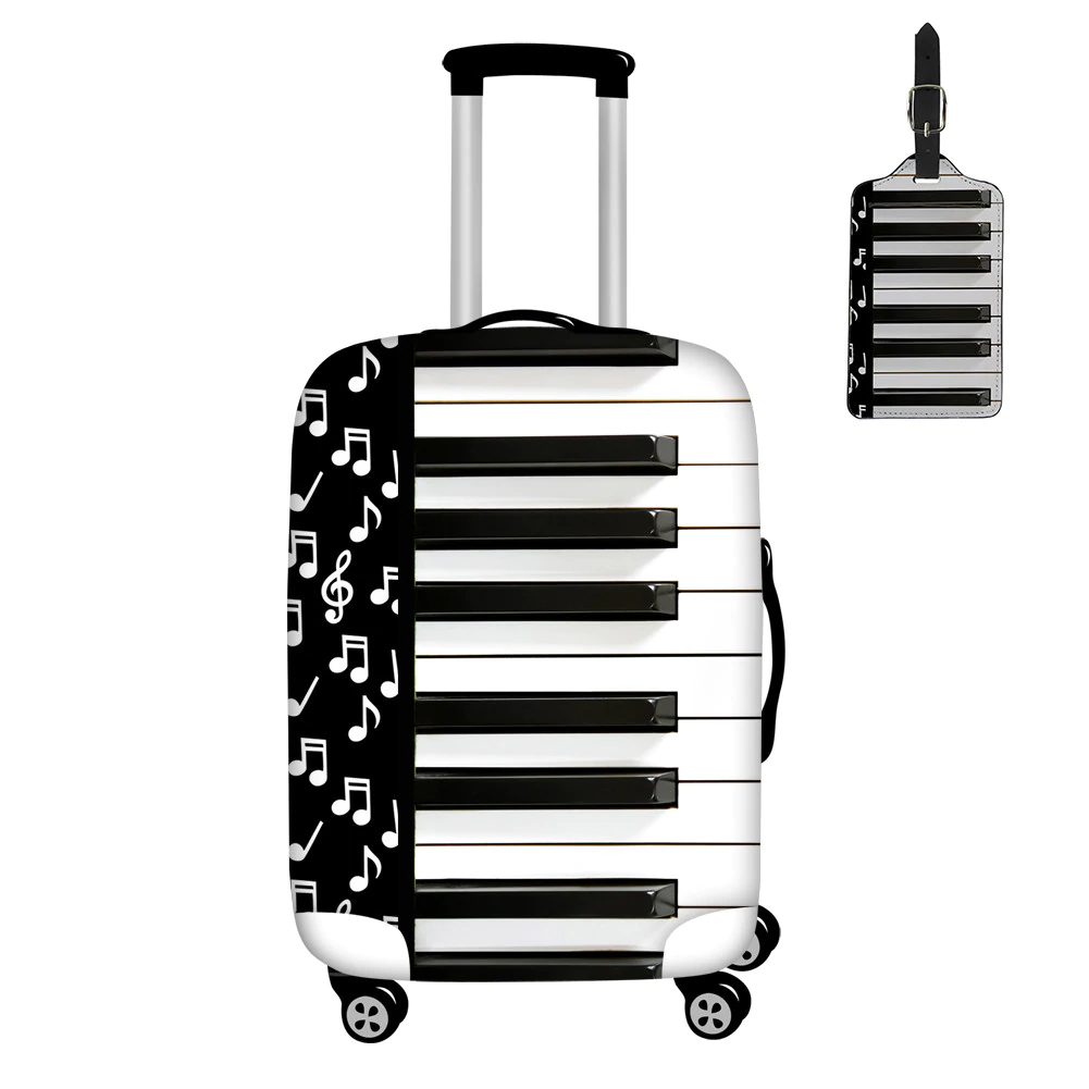 Piano Keyboard Luggage Covers with Tag