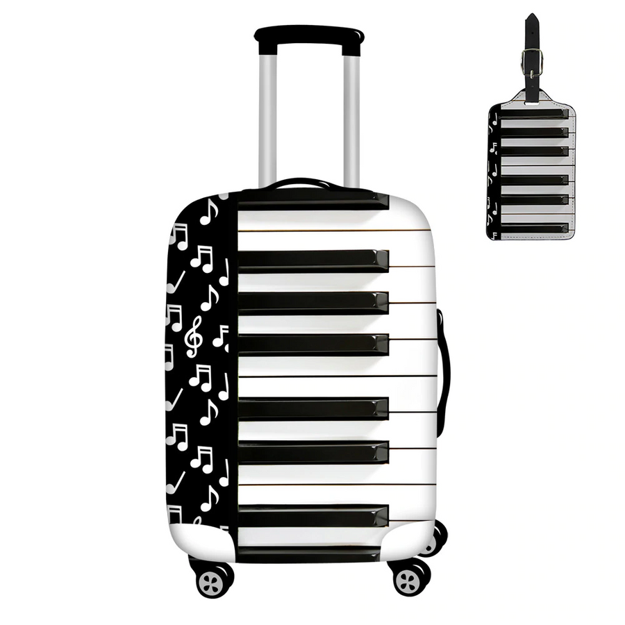 Piano Keyboard Luggage Covers with Tag