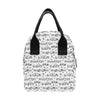 Music Note White Lunch Bag