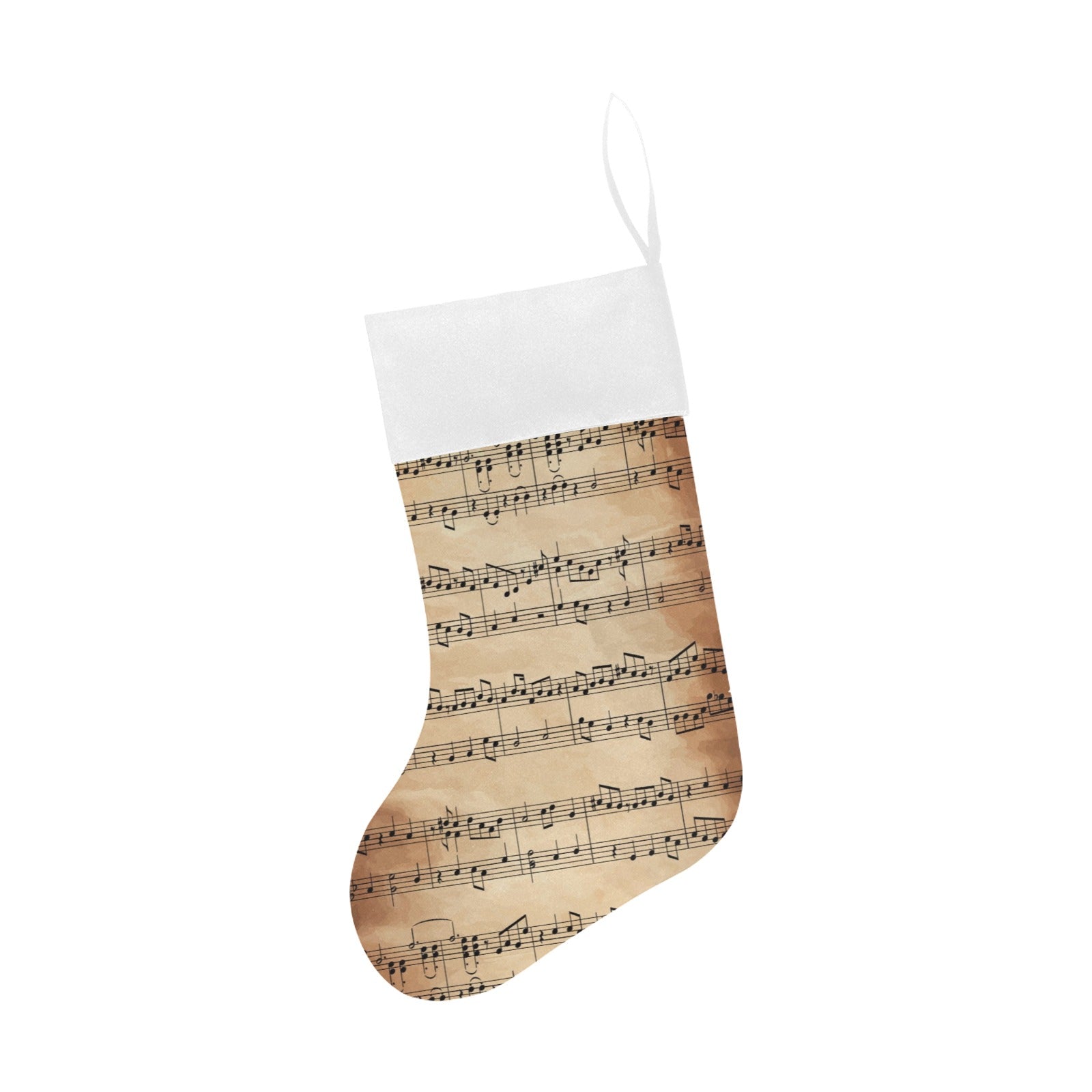 Old Music Sheet Christmas Stocking