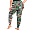 Piano Keys Green Plus Size Leggings