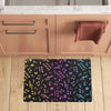 Rainbow Music Notes Kitchen Mat 28"x17"