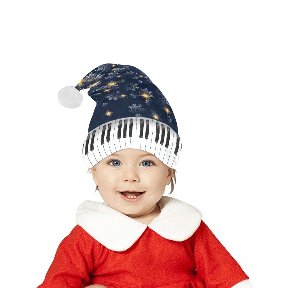 Piano Keys Christmas Santa Hat