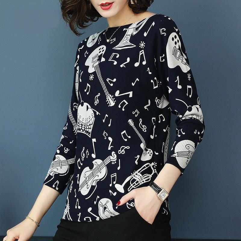 Music Note Printing Pullovers