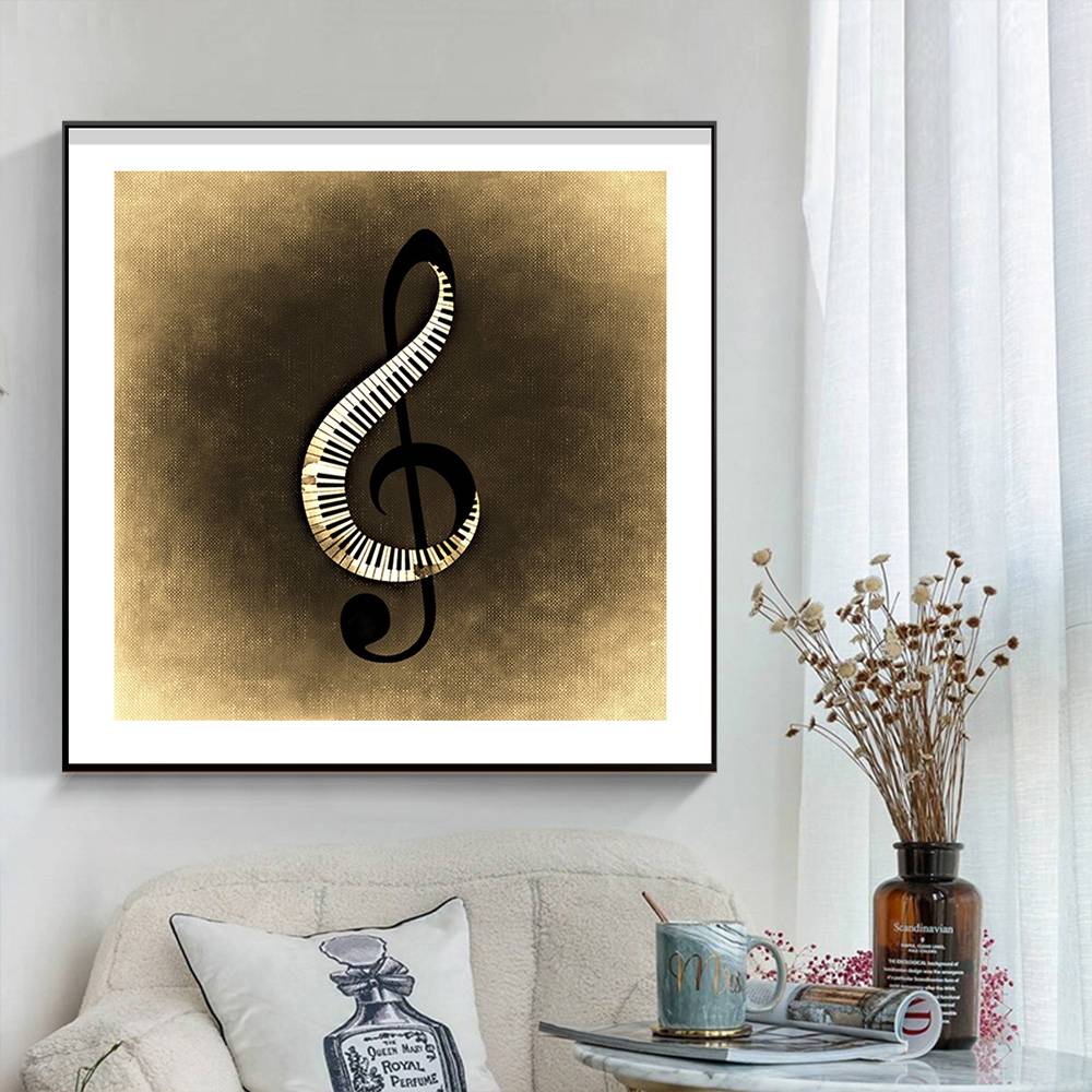 Modern Music Notes Canvas
