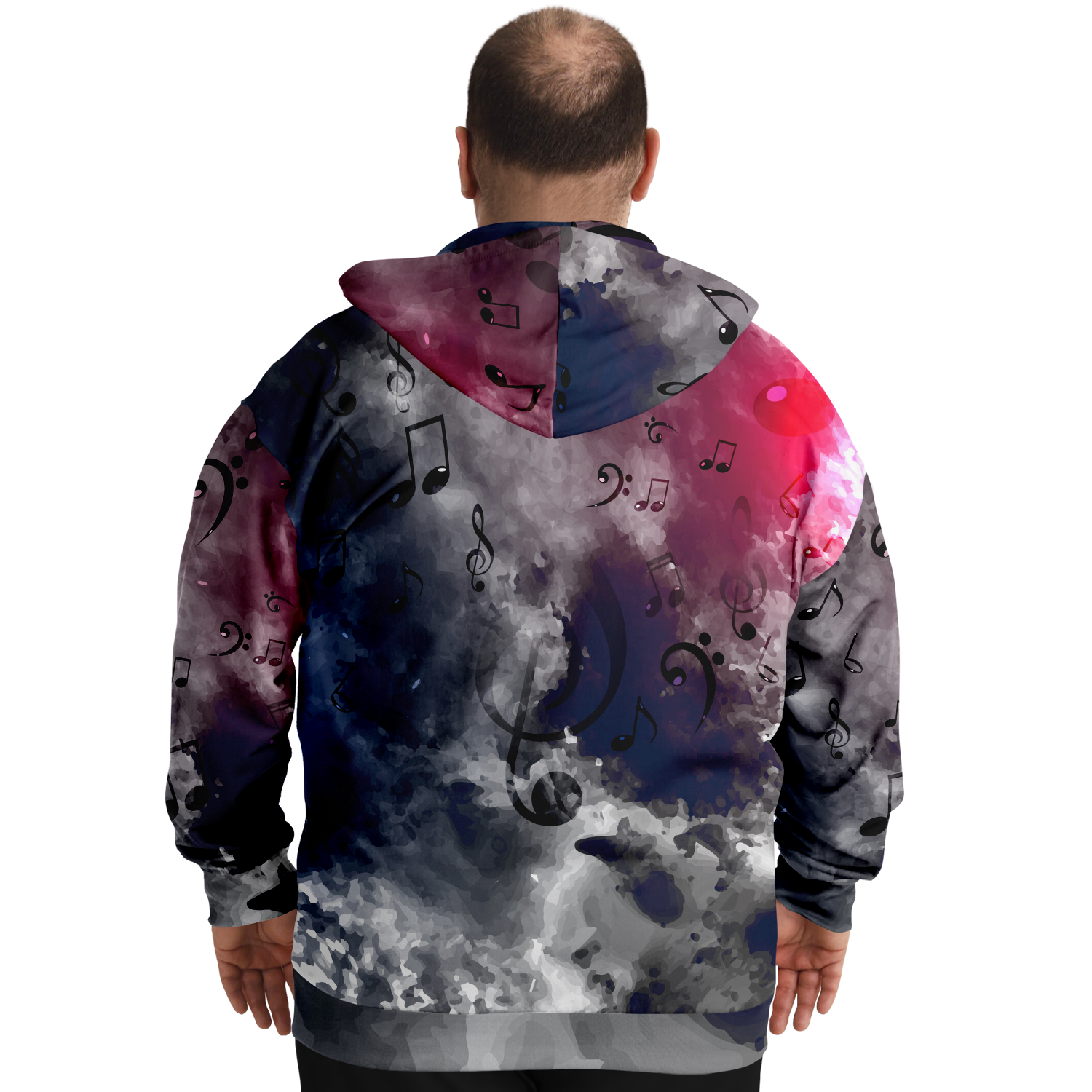 Music Note Abstract Zip Hoodie