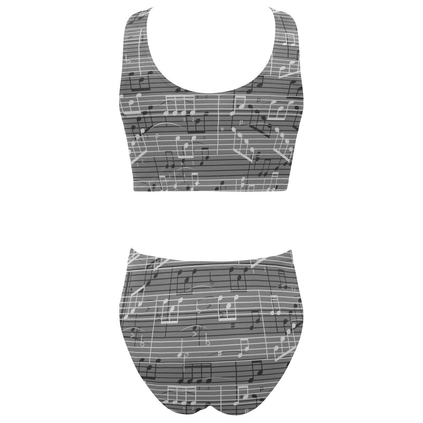 Musical Grey Bikini Swimsuit