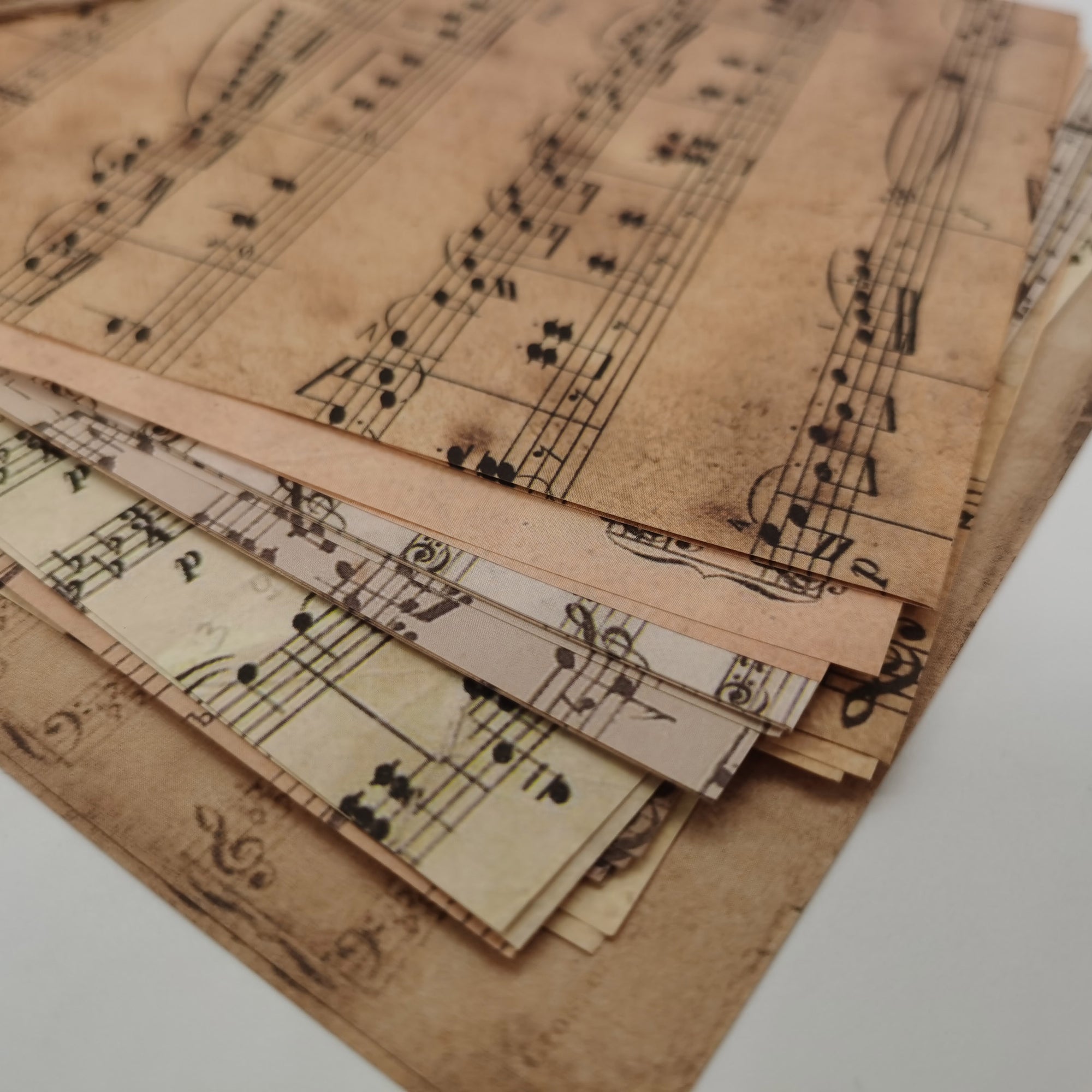 Retro Music Score Paper Decor