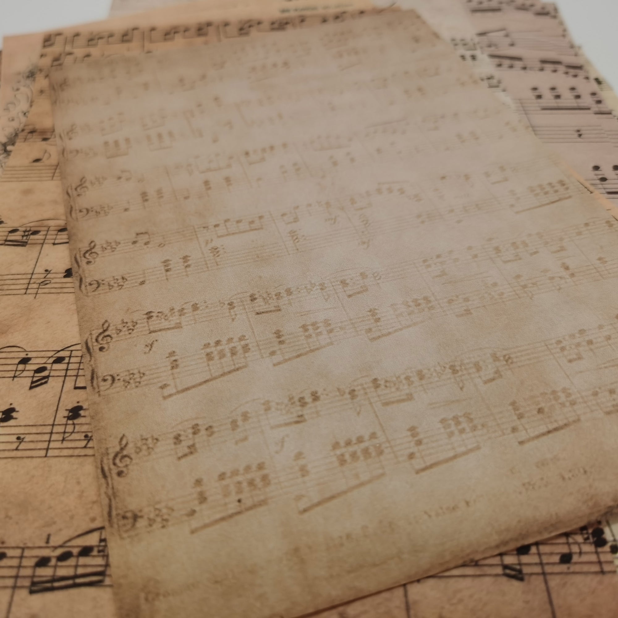 Retro Music Score Paper Decor