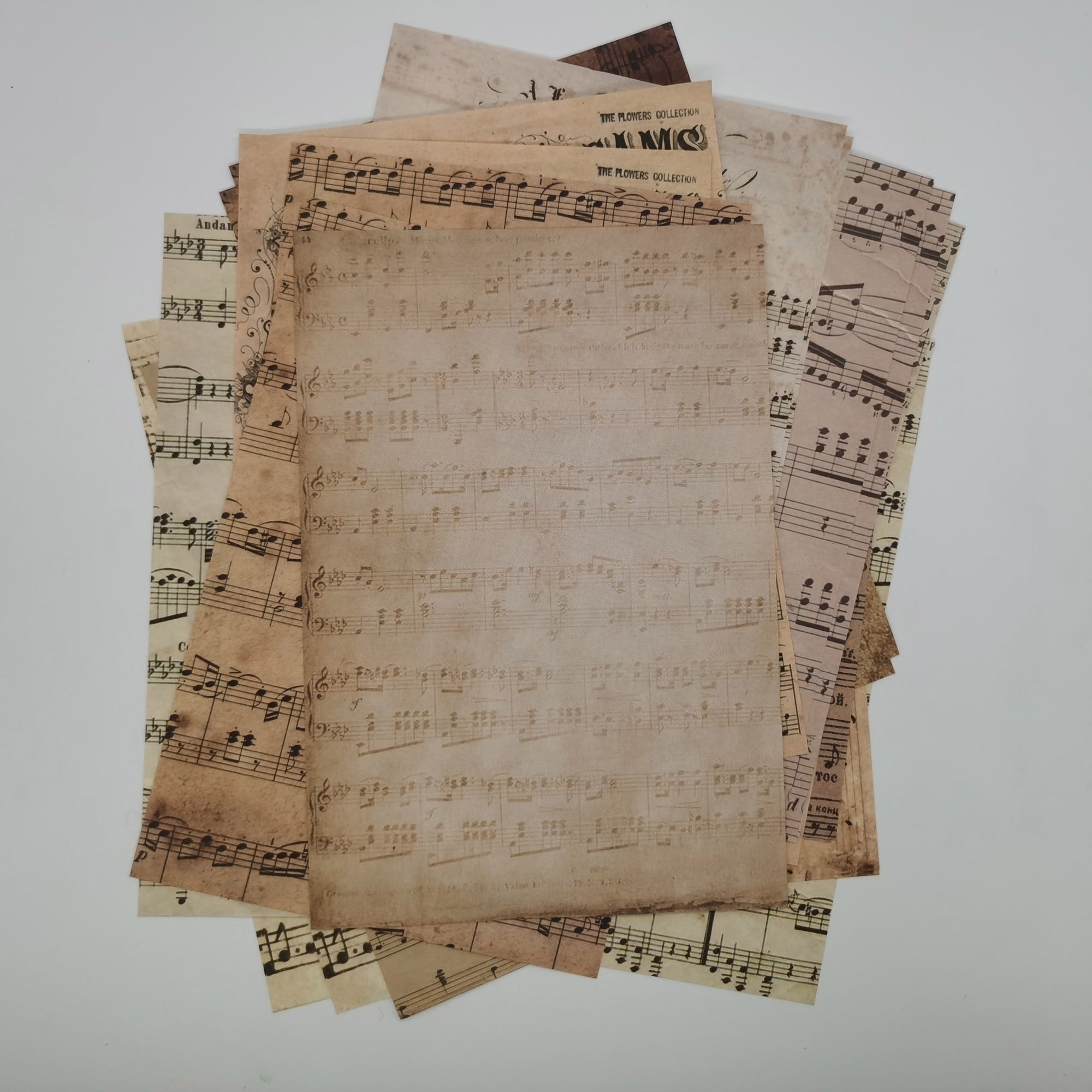 Retro Music Score Paper Decor