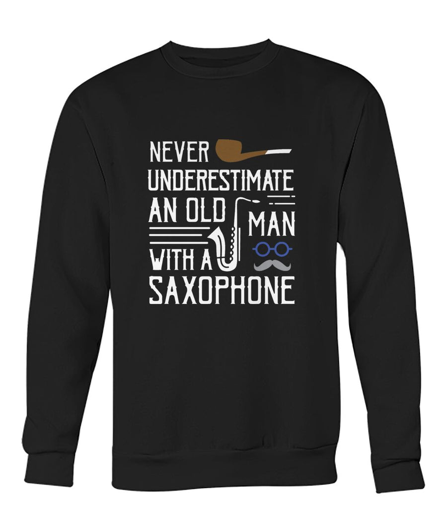 Saxophone Crew Neck Sweatshirt