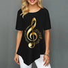 Music Symbol Round Neck Shirt