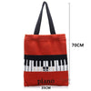 Red Piano Pattern Shoulder Bag