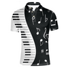 Music Piano Keys Men Polo Shirt