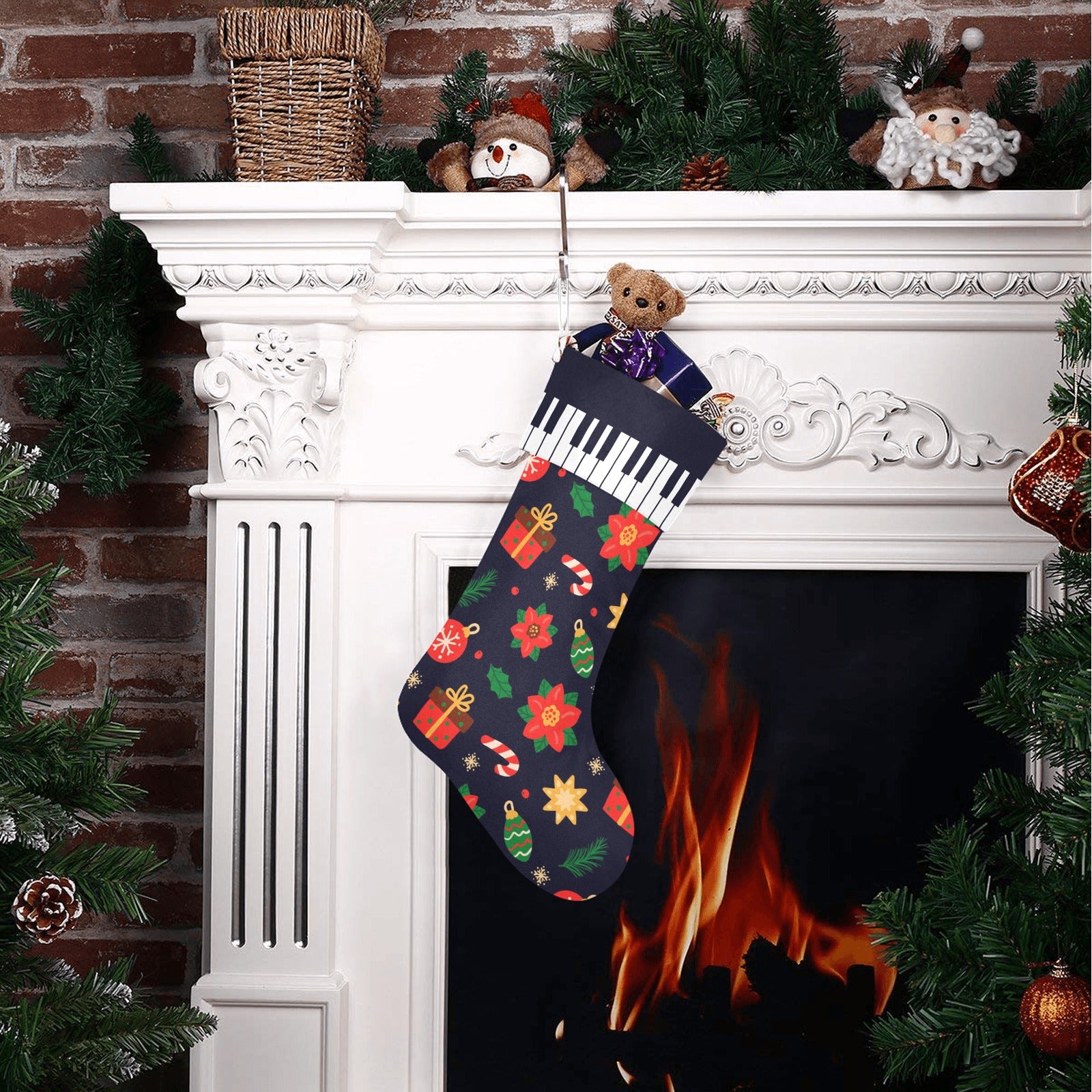 Piano Christmas Stocking
