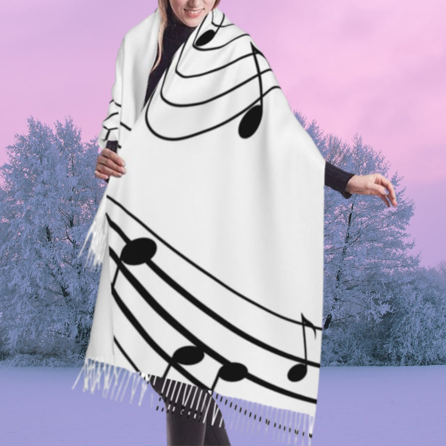Music Note Warm Scarf