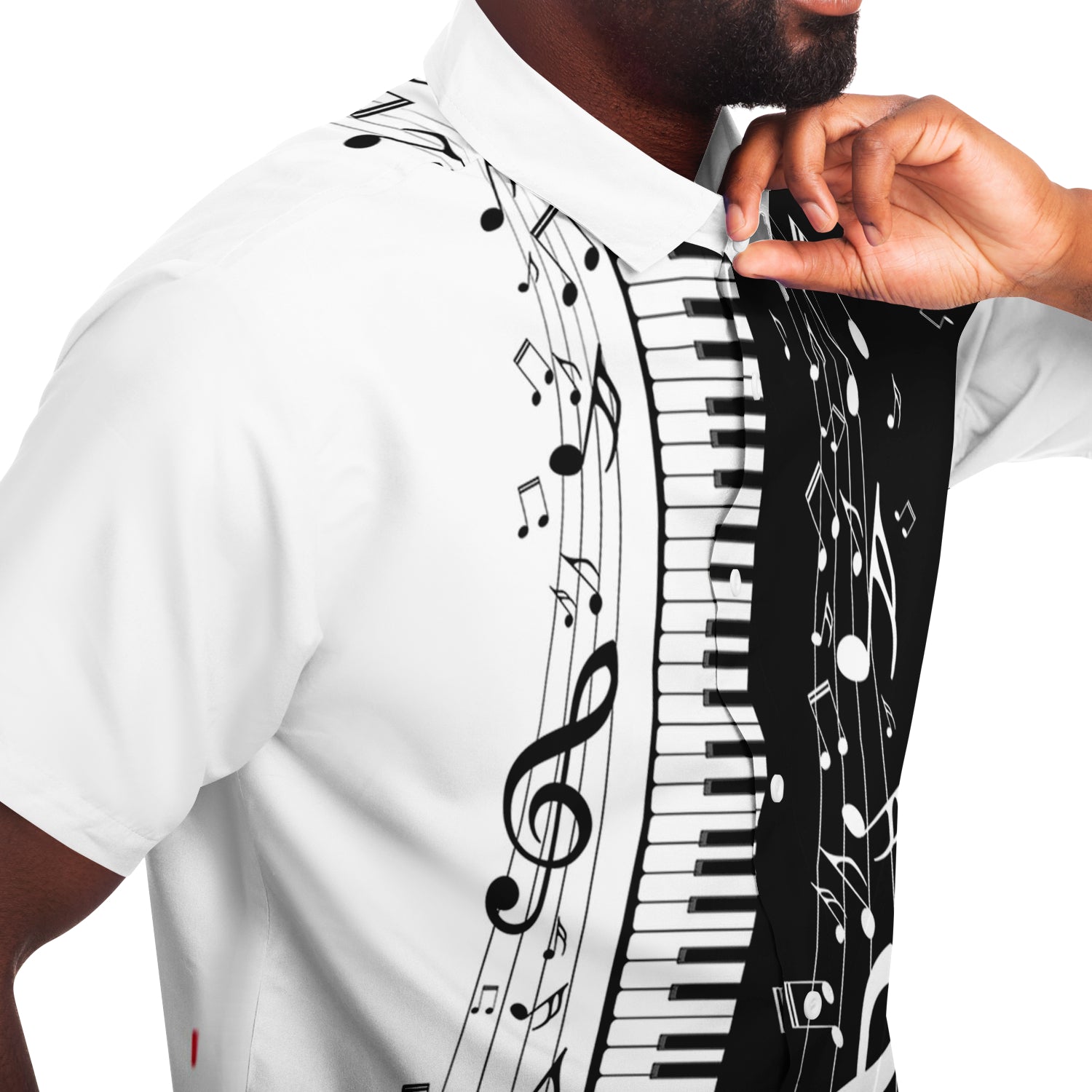 Piano Music Notes  Short Sleeve Shirt