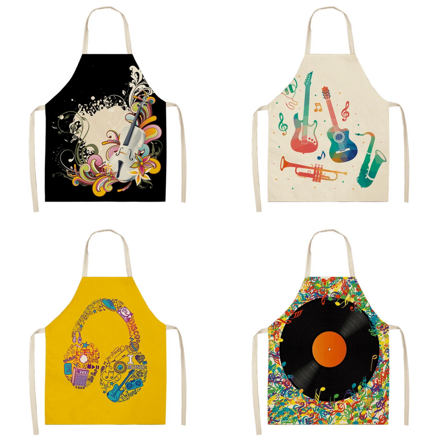 Musical Instrument Kitchen Apron