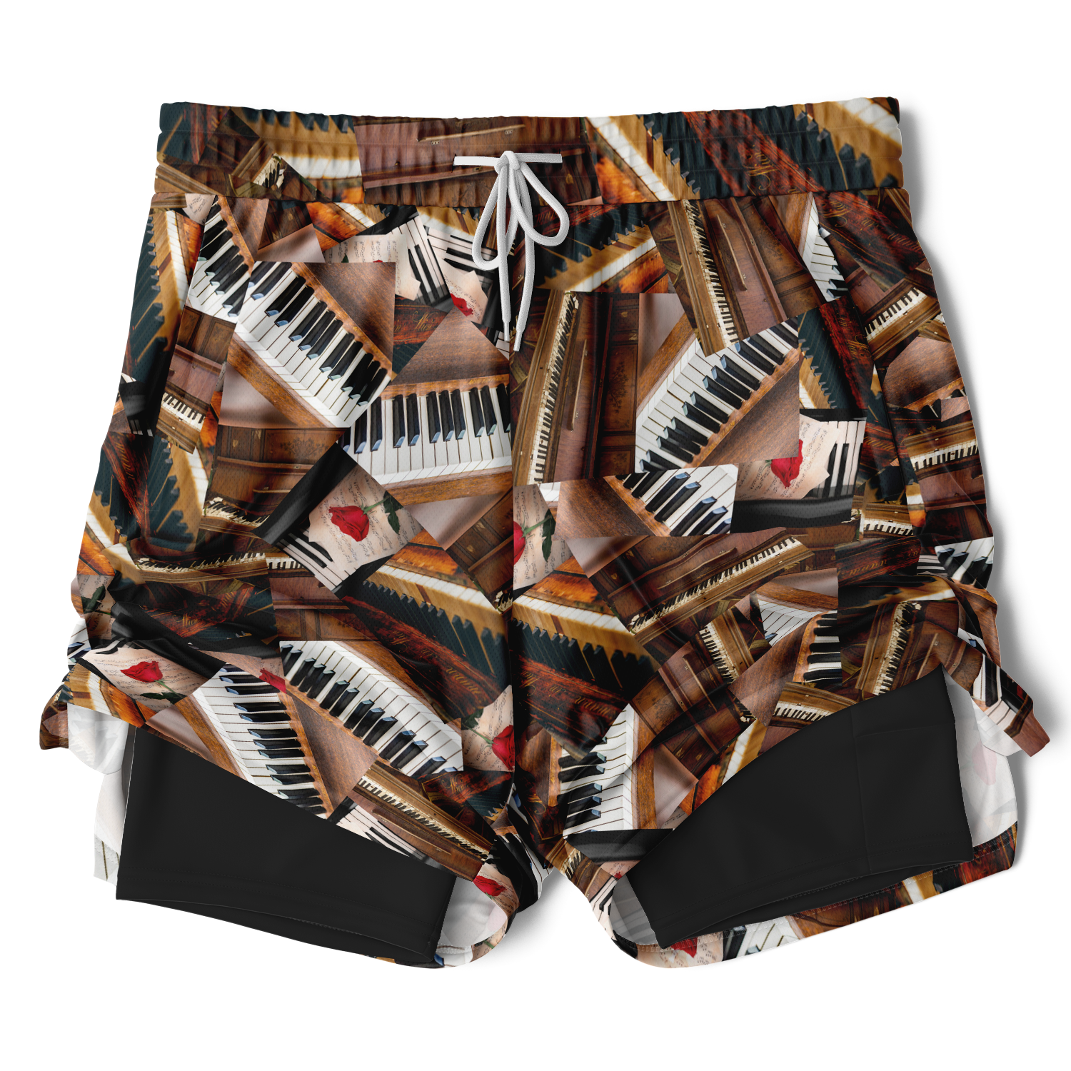 Wooden Piano 2-In-1 Shorts
