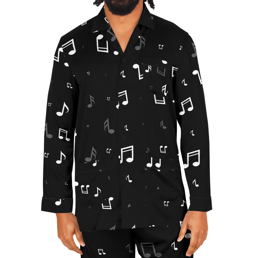 Music Notes Satin Pajamas