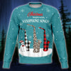 Christmas Begin With Saxophone Songs Ocean Sweatshirt