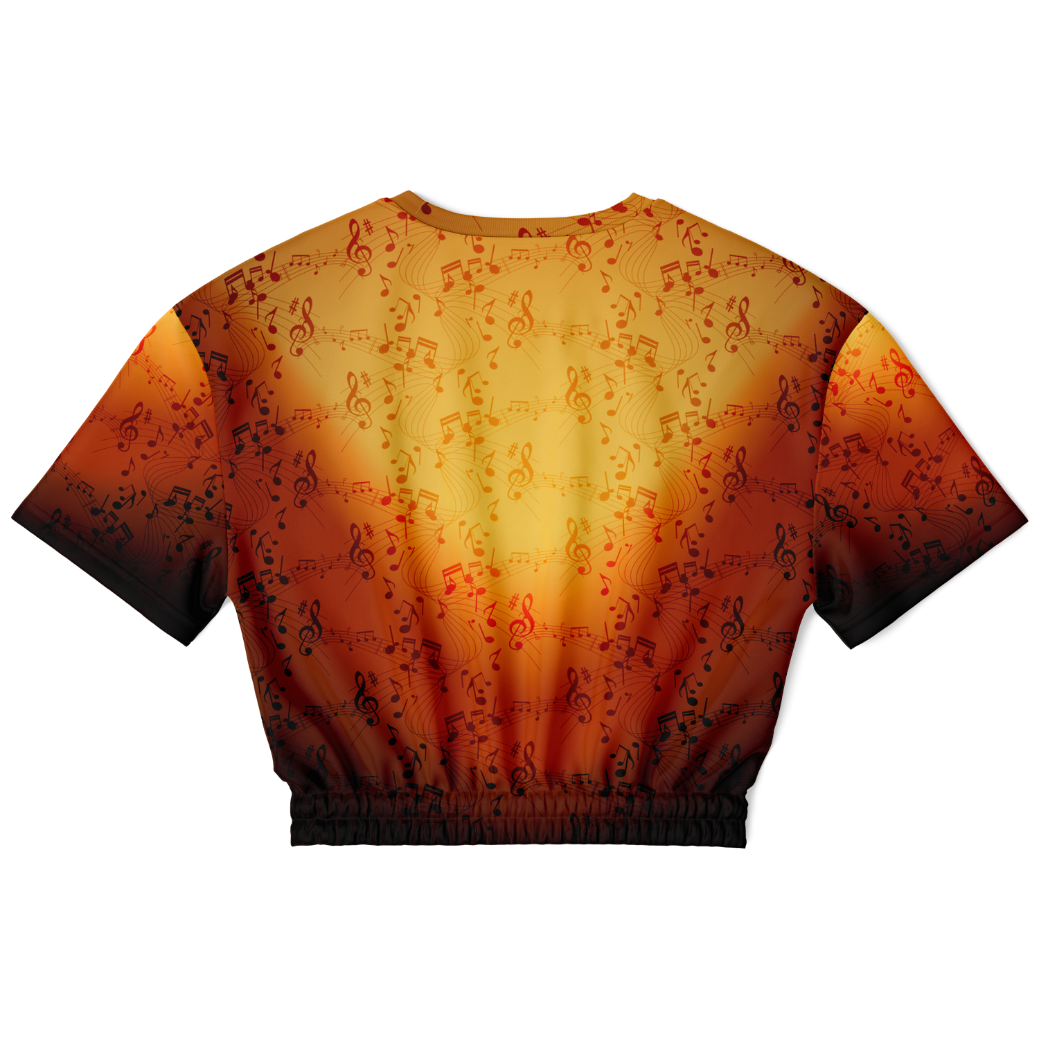 Music Notes Cropped Sweatshirt