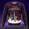 Christmas Begin With Saxophone Songs Plum Sweatshirt