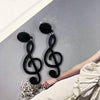 Free - Music Notes Acrylic Drop Earrings