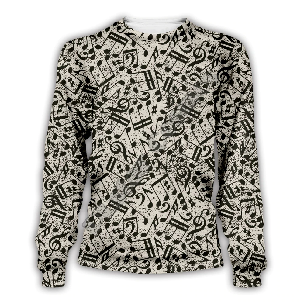 Music Notes Print Streetwear