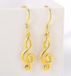 New Fashion Music Notes Drop Earrings