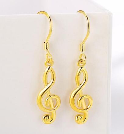 New Fashion Music Notes Drop Earrings