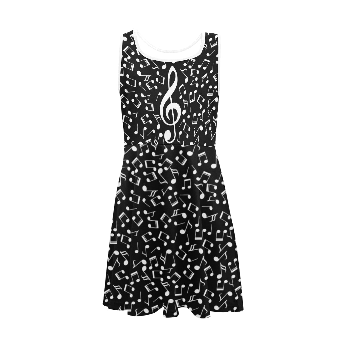 Music Notes Girl's Sleeveless Sundress