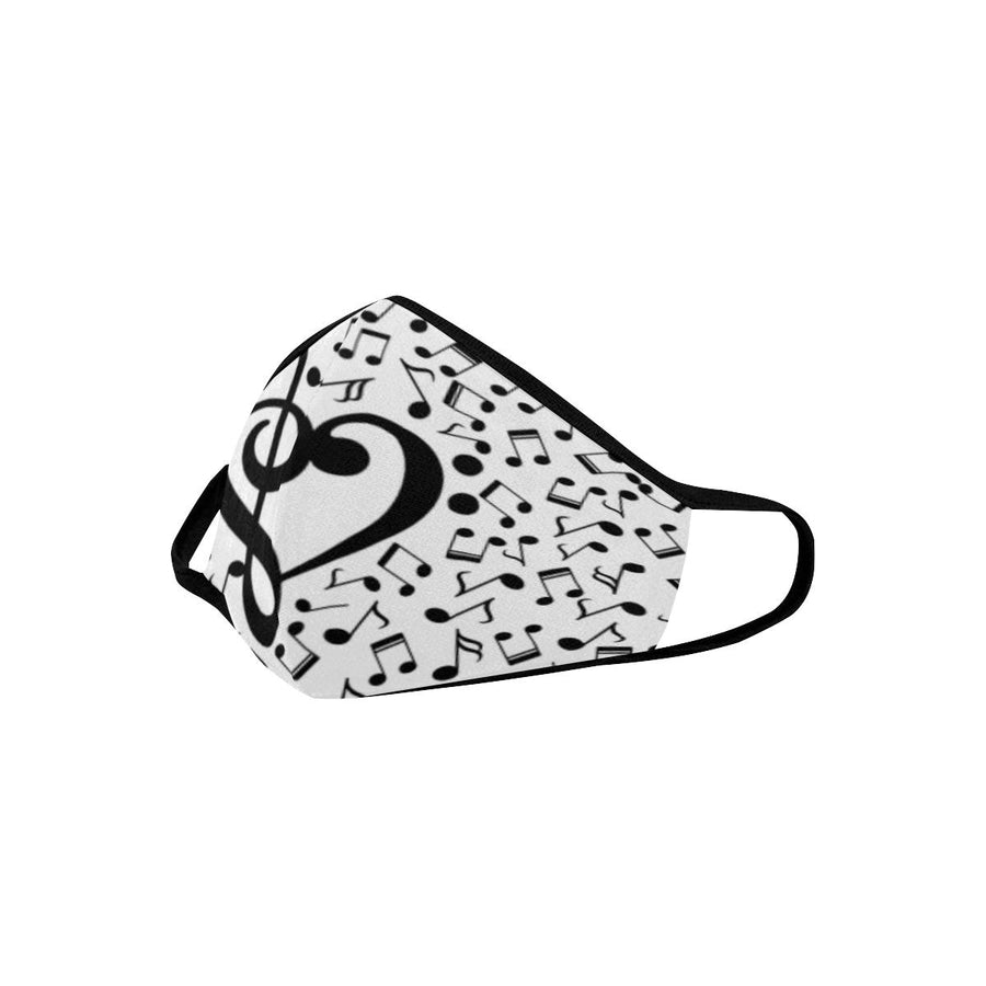 Music Notes Heart Mask - L / 1 Pack - { shop_name }} - Review