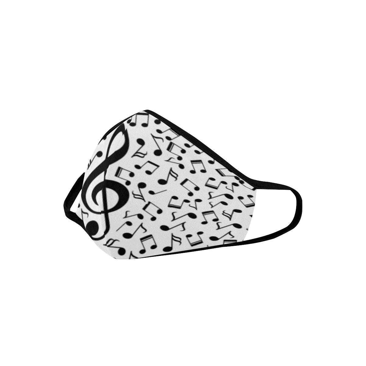 Musical Notes White Mask