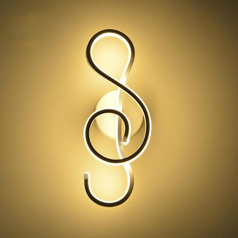 Treble Clef Note LED Wall Lamp