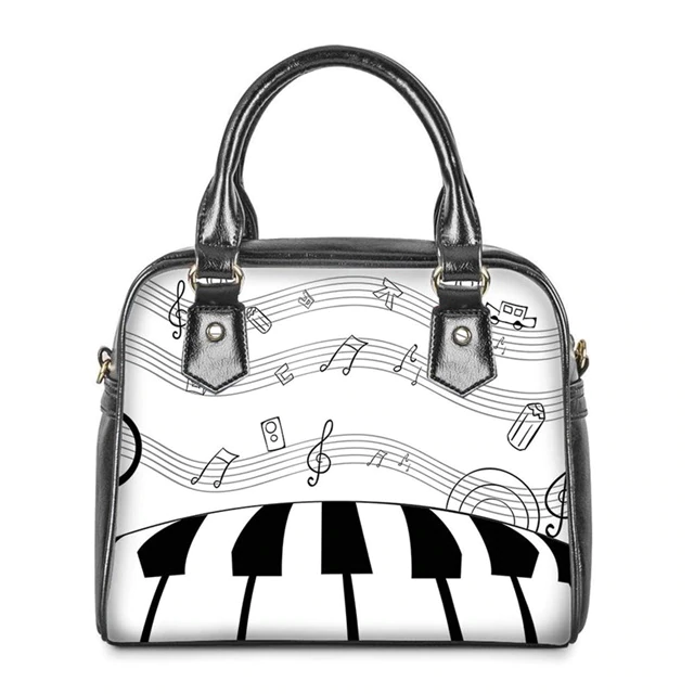 Piano PU-Leather Handbag