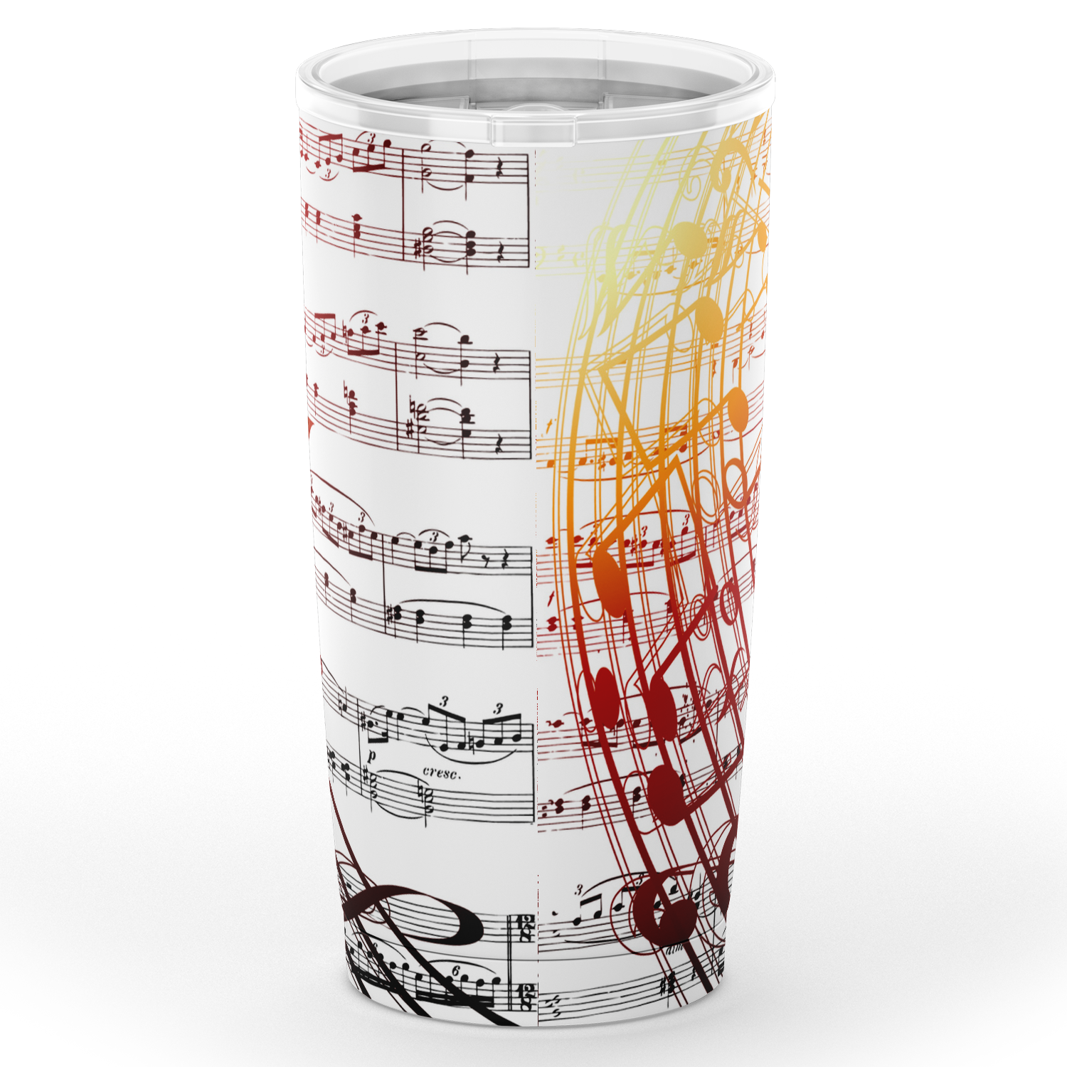Music Sheet White Tumbler